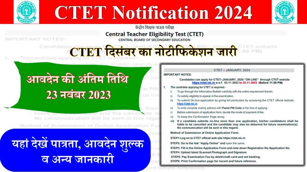 CTET Notification 2024